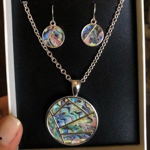 Earrings and necklace set